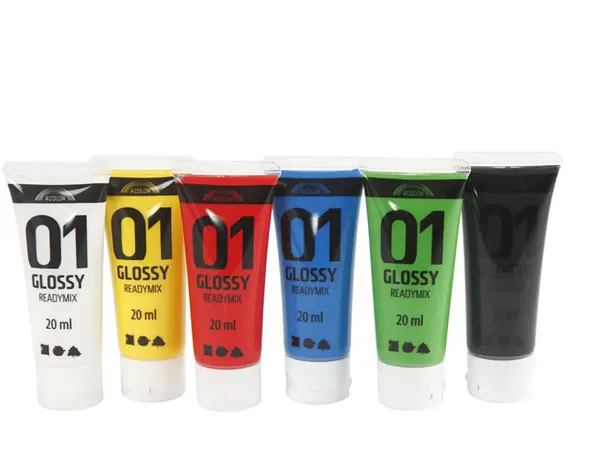 Hovedbilde Akrylmaling blank 6pk